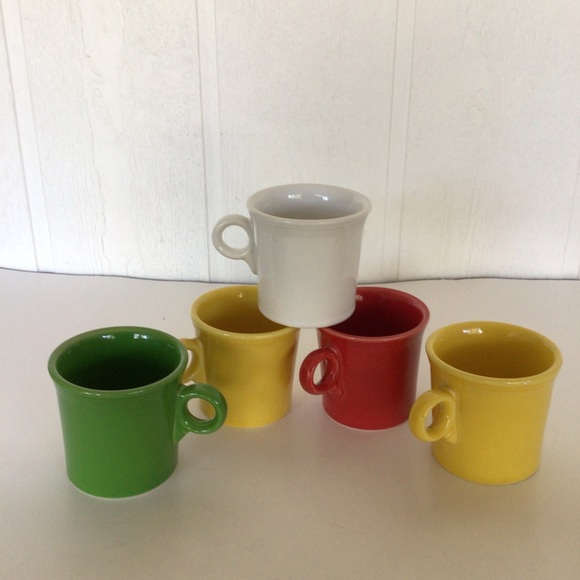 FIESTA RING MUGS SET OF FIVE - Picture 2 of 14